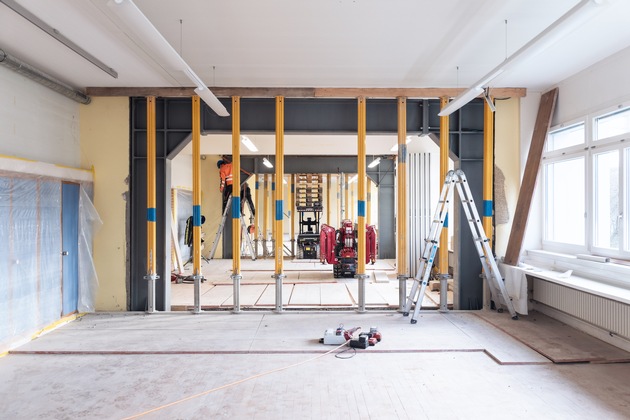 Un chantier confié à des apprentis