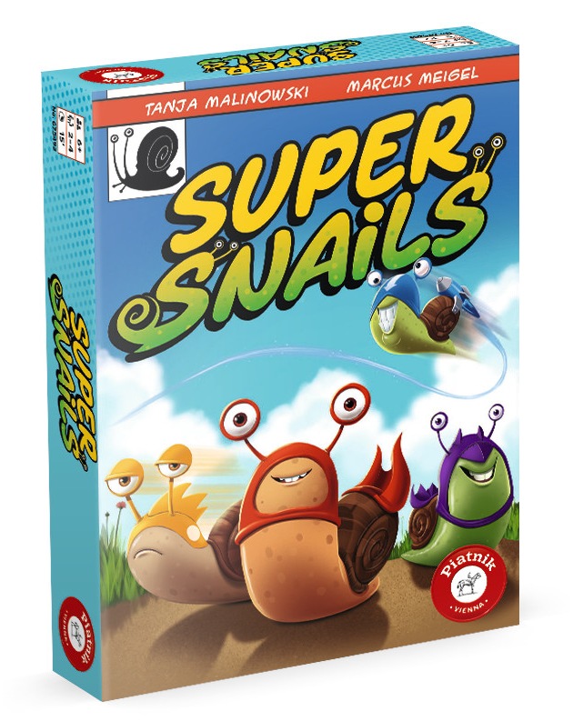 Super Snails: Superschnell im Schneckentempo! Piatnik pr&auml;sentiert liebevoll illustriertes Wettrennen f&uuml;r Kinder