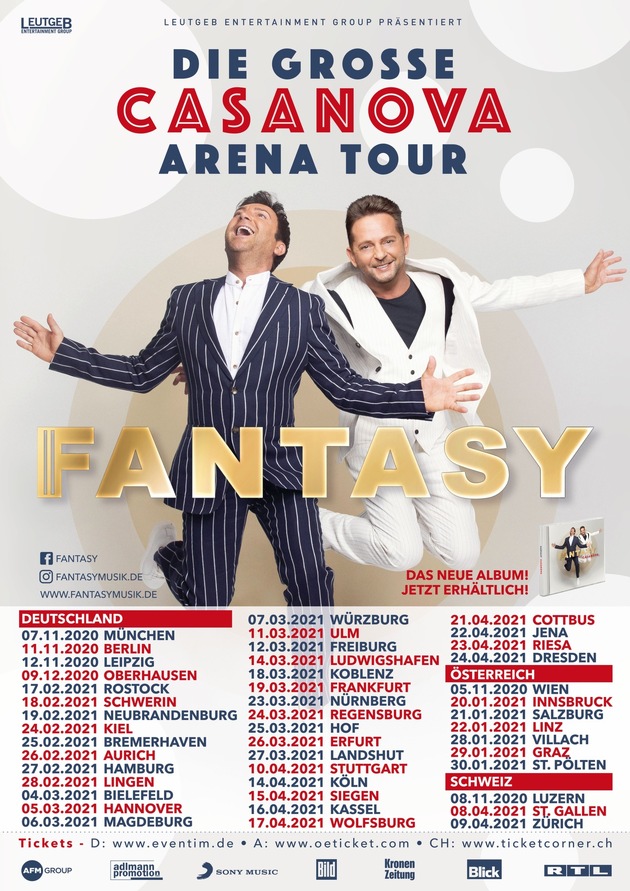 Fantasy - Die Große Casanova Arena Tour 2020/2021