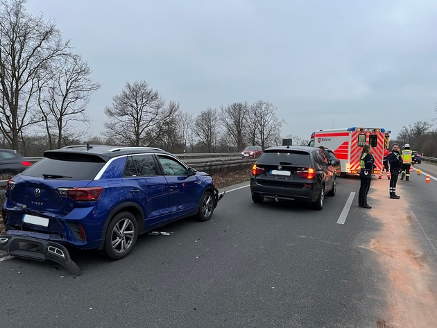 FW-WRN: Zwei Verkehrsunfälle auf der Autobahn 1 bei Werne