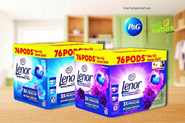 Pressemitteilung: Verpackungsinnovation: Lenor All-in-1 PODS im Silphie-Karton neu bei Lidl