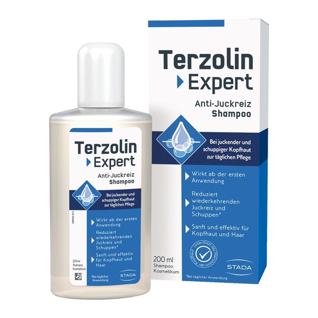 Pressemitteilung: STADA bringt Terzolin® Expert Anti-Juckreiz Shampoo zur täglichen Anwendung und Pflege bei schuppiger &amp; juckender Kopfhaut auf den Markt