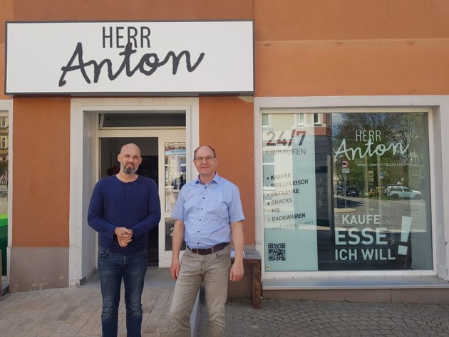 „Herr Anton“ jetzt auch in Zwönitz: 24 Stunden Lebensmitteleinkauf