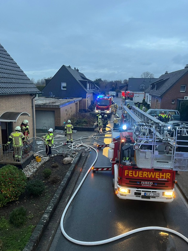 Feuerwehr Kalkar: Küchenbrand in Kalkar