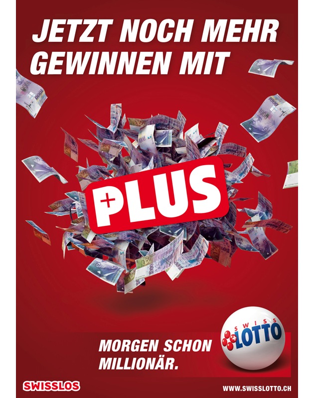 Morgen schon Millionär
Swisslos und Loterie Romande modernisieren Swiss Lotto mit Plus