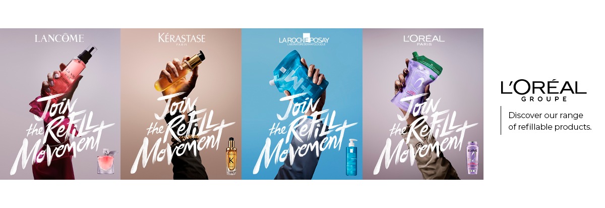 #JoinTheRefillMovement: Der Kosmetikkonzern L’Oréal startet seine weltweit größte Kampagne für nachfüllbare Kosmetik