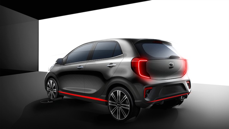 Erste Skizzen des neuen Kia Picanto