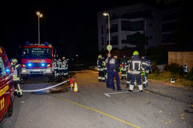 KFV-CW: Brand im Untergeschoß des ehemaligen Nagolder Krankenhauses. Keine Verletzten.