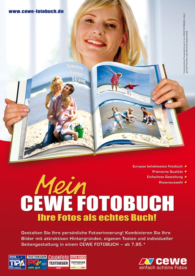 CEWE FOTOBUCH - das Beste unter Seinesgleichen / Neuer Testsieg bestätigt Konsumenten exzellente Gesamtqualität