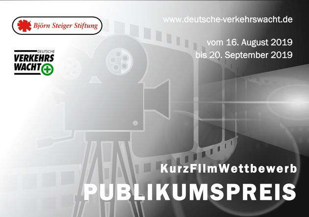 Publikumspreis KurzFilmWettbewerb Verkehrssicherheit von DVW und Björn Steiger Stiftung