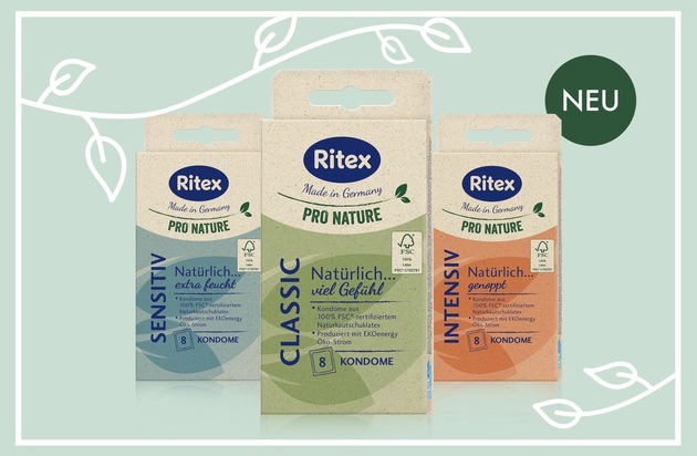 Ritex GmbH: Nachhaltige Kondome aus Bielefeld / Ritex setzt mit PRO NATURE einen Meilenstein für die nachhaltige Produktion von Kondomen