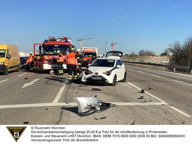 FW-M: Feuerwehr München bei einigen Einsätzen gefordert (Stadtgebiet)