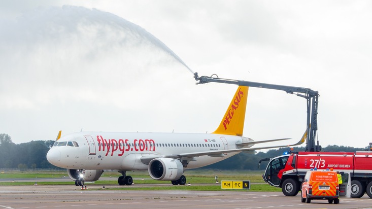 Bremen Airport: Fotos vom Erstflug – Pegasus Airlines hebt in Richtung Istanbul ab