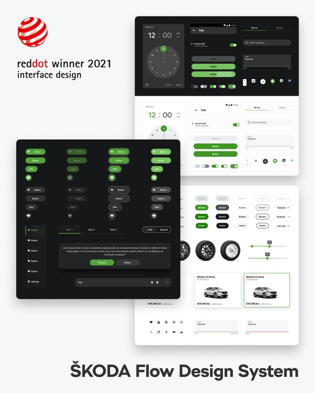ŠKODA AUTO gewinnt Red Dot Design Awards für Interface &amp; User Experience Design