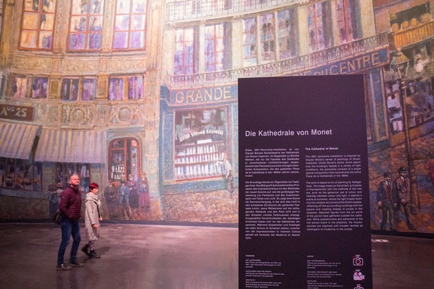 Panometer Leipzig zeigt neues 360°-Panorama "Die Kathedrale von Monet"