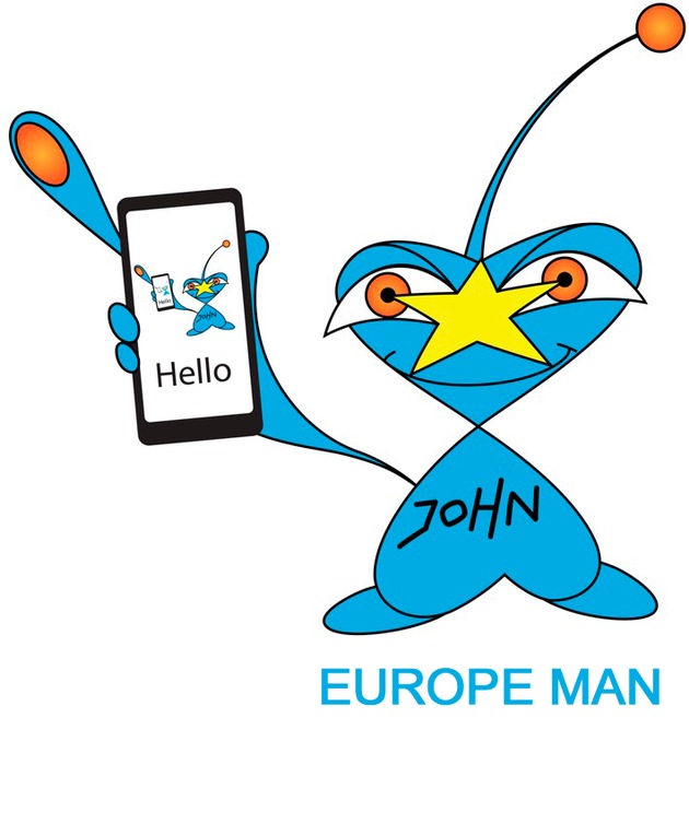 Visionär Heiko Saxo - neue Musikkreation: Europamännchen John Future verkündet Botschaft “HELLO HERE SPEAKS JOHN -THIS IS THE TELEPHONE SONG“