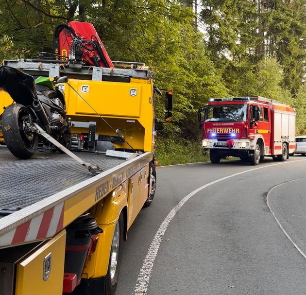 FW-EN: Datum: 01.06.2025/ Einsatzstelle: L699, Ennepetalsperre Einheiten: Löschzug Breckerfeld/ Polizei/