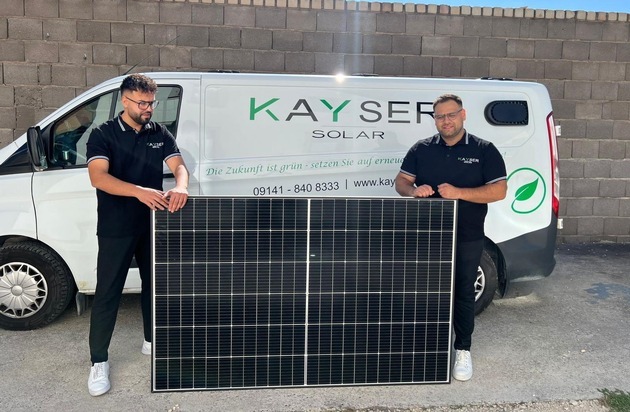 Kayser Solar: Kayser Solar: Jungunternehmer gestalten die Zukunft der Solarbranche