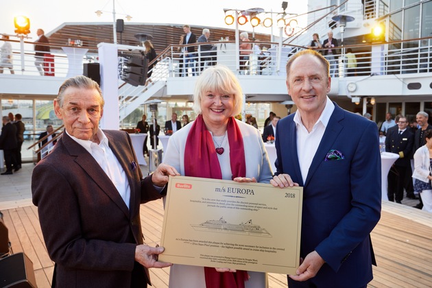 Gourmetevent EUROPAs Beste 2017: Premiere in Hamburg mit Fünf-Sterne-plus-Auszeichnung für MS EUROPA