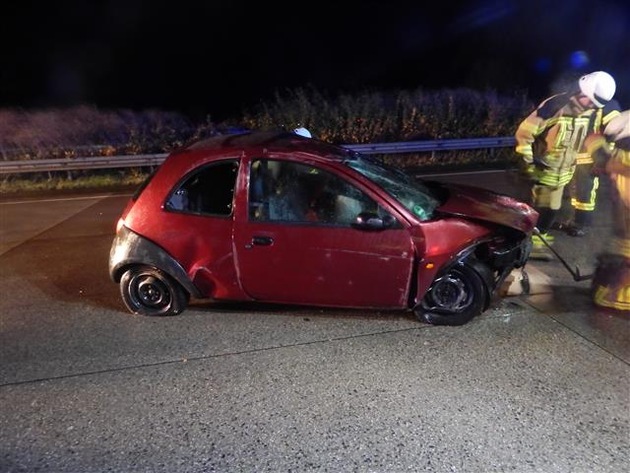 POL-VDKO: Verkehrsunfall mit Überschlag; &quot;Glück im Unglück&quot;