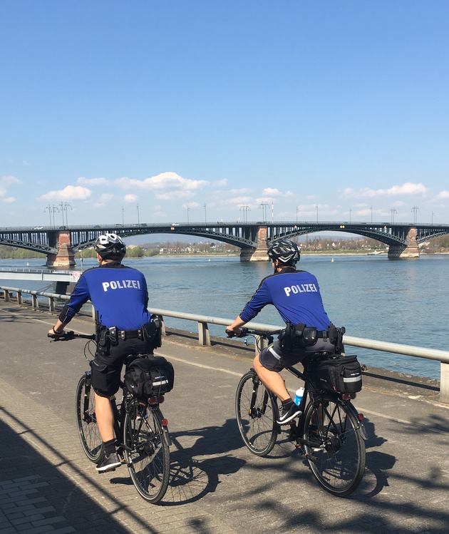 POL-PPMZ: Fahrradstreife der Polizeiinspektion Mainz 1 startet