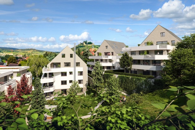 BPD feierte Richtfest in den „Hirschberg Terrassen“: 51 moderne Eigentumswohnungen in Südhanglage für Weinsberg