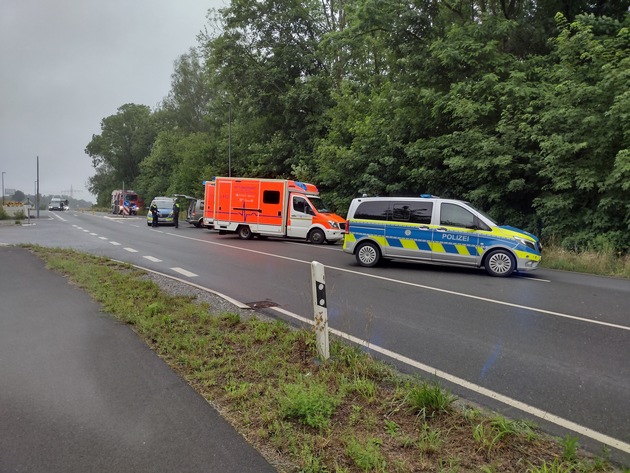 FW-Heiligenhaus: Verkehrsunfall auf der Ratinger Straße (Meldung 17/2021)