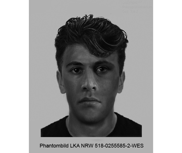 POL-REK: 180713-2: Einbrecher flüchteten mit der Beute im Mülleimer - Täter mit Phantombild gesucht/ Frechen