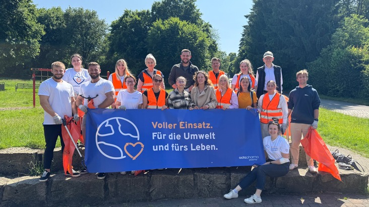 Octapharma Plasma: Gemeinsam für saubere Ufer: Erster gemeinsamer Cleanup von Octapharma Plasma und everwave erfolgreich in Bochum durchgeführt