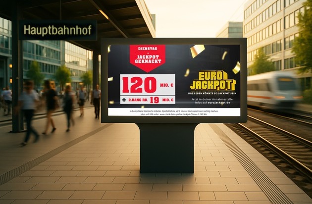 Eurojackpot: Eurojackpot: 120 Mio. Euro nach Berlin / Zusätzlicher Gewinn im zweiten Rang von 21,2 Mio. Euro in NRW