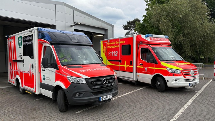 FW Dinslaken: Ein Jahr RTW Voerde 2 - starke Partnerschaft für die Region