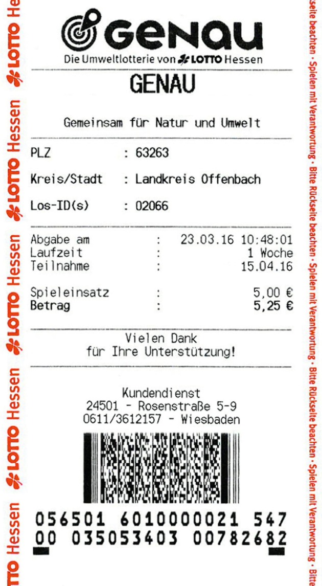 LOTTO Hessen stellt aktuelle Pressefotos anlässlich der Pressekonferenz und des Starts der Umweltlotterie GENAU am 23. März 2016 zur Verfügung
