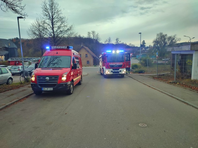 FW Stockach: Rauchentwicklung aus Gebäude