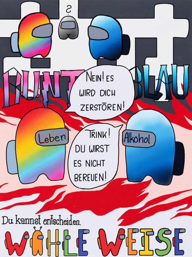 Bremen: Schülerin aus Bremen-Hemelingen gewinnt landesweiten Plakatwettbewerb gegen Rauschtrinken