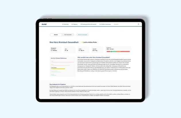 Meilenstein für die digitale Prävention: XUND bringt Health Check in Deutschland auf den Markt