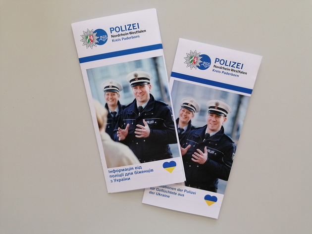 POL-PB: Hilfe für Geflüchtete aus der Ukraine - Polizei und der Kreis Paderborn informieren Betroffene mit Flyer