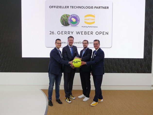 HARTING ist Technologie-Partner der 26. GERRY WEBER OPEN / Han-Eco® in Schiedsrichterstuhl verbaut / Zusammenarbeit auch mit DHB (FOTO)