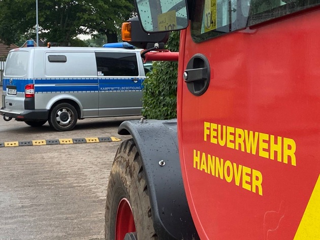 FW Hannover: Kampfmittelbeseitigung im Stadtteil Bothfeld erfolgreich abgeschlossen