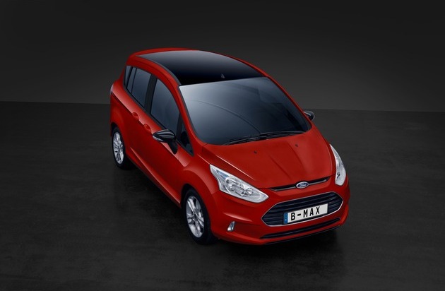 Ford-Werke GmbH: Ford B-MAX: Neue Ausstattungsversion "Colourline" und stärkerer 1,0-Liter-EcoBoost-Motor (FOTO)