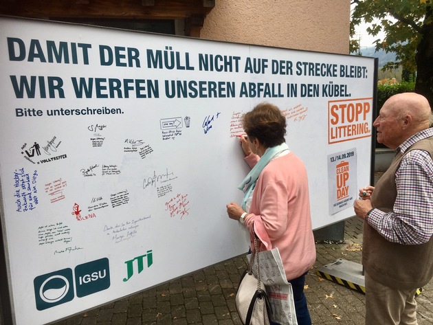 Medienmitteilung: «Aktion im Heidiland: Damit der Abfall nicht auf der Strecke bleibt»