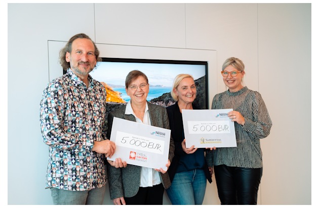 Bewegung für den guten Zweck: Mitarbeitende von Nestlé Health Science erwanderten 20.000 Euro