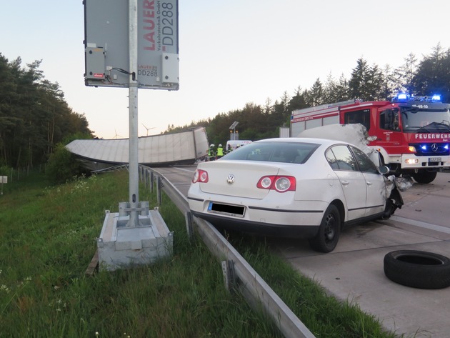 POL-DEL: Autobahnpolizei Ahlhorn: Verkehrsunfall auf der Autobahn 1 im Bereich des Ahlhorner Dreiecks