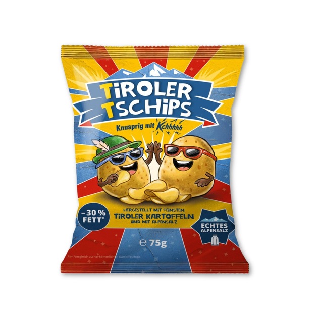Tirol hat seinen offiziellen Snack: Die Tiroler Tschips sind da!