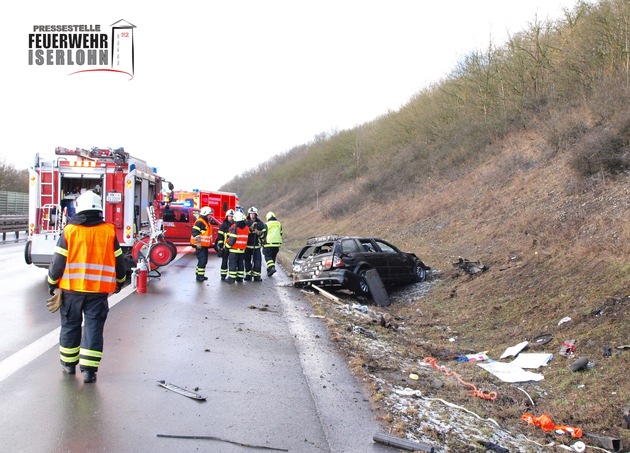 FW-MK: Tödlicher Unfall auf der Autobahn 46
