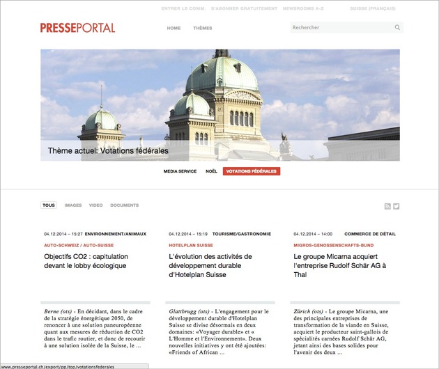 Le nouveau Presseportal est en ligne (IMAGE)