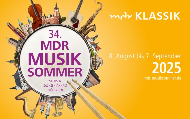Von Chemnitz in die Herzen Mitteldeutschlands – 34. MDR-Musiksommer 2025 startet in Europas Kulturhauptstadt
