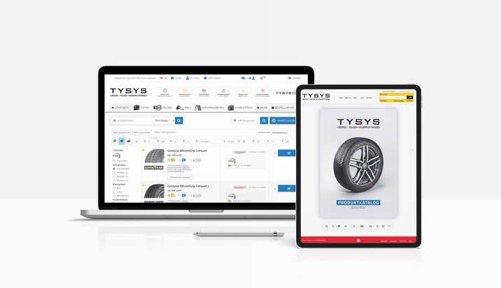 TYSYS präsentiert den neuen digitalen Produktkatalog für Reifen, Felgen und Kompletträder