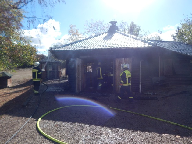 POL-PDMY: Hoher Schaden bei Brand einer Grillhütte