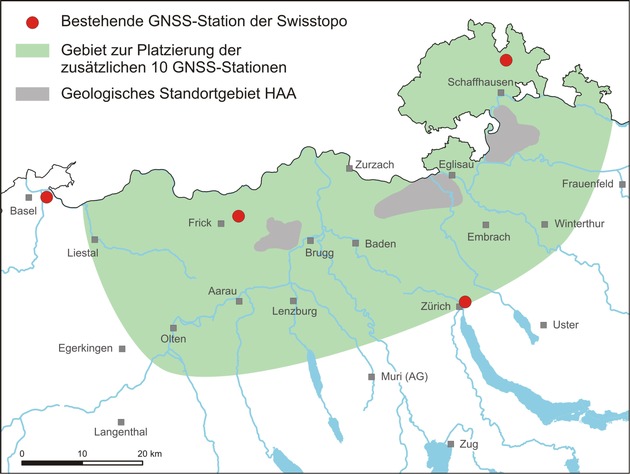 Erweiterung des satellitengestützten Präzisionsmessnetzes