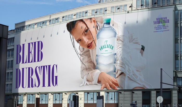 Vöslauer x Nina Chuba: Start der „Bleib durstig“ Kampagne